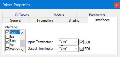 ATEasy Driver Properties Interfaces